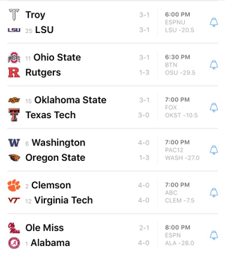 Illustration for article titled Saturday College Football ThreadÂ